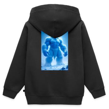 Jötunn Uralte Riesen gegen Götter im nordischen Mythos - Kinder Premium Organic Zip Hoodie - Schwarz - Hinten - AI Model Kid Male (0cm)