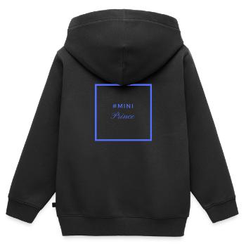 Petit Prince - Sweat Premium à capuche zippé enfant bio - noir - Dos - AI Model Kid Male (0cm)