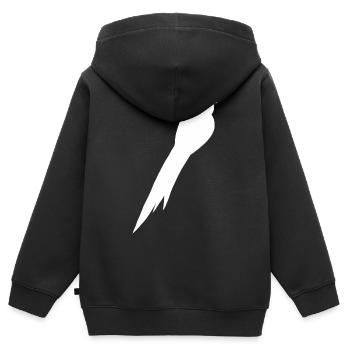 Bird Falcon Blackbird Thrush Sparrow Buzzard Raven - Kids Premium Organic Zip-up Hoodie - black - Back - AI Model Kid Male (0cm)