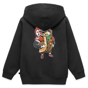 Taco Football American National League - Kinder Premium Organic Zip Hoodie - Schwarz - Hinten - AI Model Kid Male (0cm)