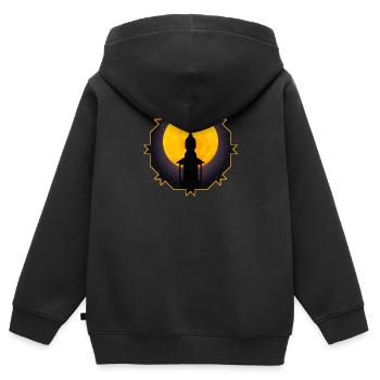 Religiöse Nacht - Kinder Premium Organic Zip Hoodie - Schwarz - Hinten - AI Model Kid Male (0cm)