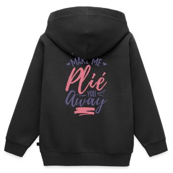 Lustiger Ballett Witz - Kinder Premium Organic Zip Hoodie - Schwarz - Hinten - AI Model Kid Male (0cm)