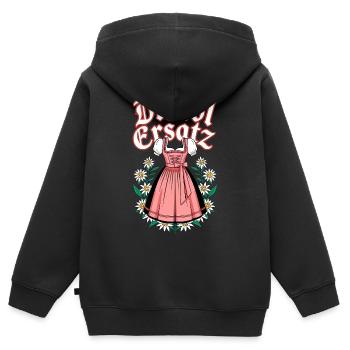 Dirndl Ersatz Bayern Tracht bayerisch Trachten - Kinder Premium Organic Zip Hoodie - Schwarz - Hinten - AI Model Kid Male (0cm)