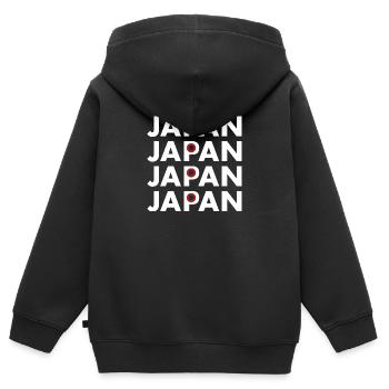 Rugby Rugby Rugby Rugby Rugby Japan Rugby - Kinder Premium Organic Zip Hoodie - Schwarz - Hinten - AI Model Kid Male (0cm)
