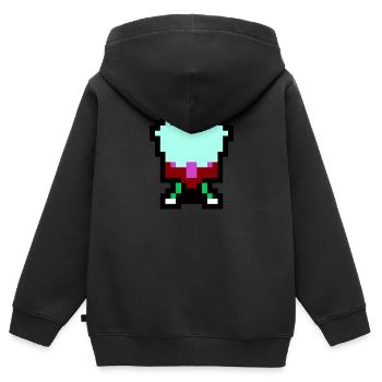Oktopus - Kinder Premium Organic Zip Hoodie - Schwarz - Hinten - AI Model Kid Male (0cm)