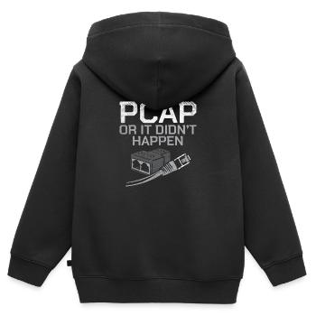 PCAP ou cela ne s'est pas produit - Sweat Premium à capuche zippé enfant bio - noir - Dos - AI Model Kid Male (0cm)