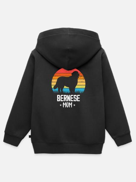 Berner Sennenhund - Kinder Premium Organic Zip Hoodie - Schwarz