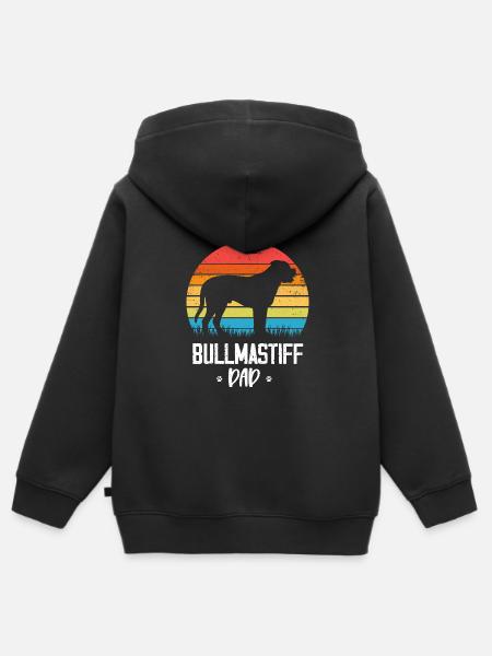 Bullmastiff - Kinder Premium Organic Zip Hoodie - Schwarz