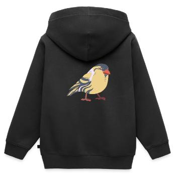 Verdier - Sweat Premium à capuche zippé enfant bio - noir - Dos - AI Model Kid Male (0cm)