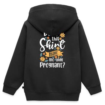 Schwangerschaft Liebe Werdende Mutter - Kinder Premium Organic Zip Hoodie - Schwarz - Hinten - AI Model Kid Male (0cm)