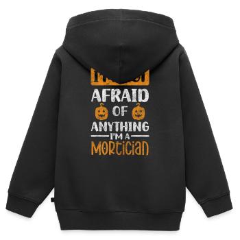 Bestattung Beruf Sarg - Kinder Premium Organic Zip Hoodie - Schwarz - Hinten - AI Model Kid Male (0cm)