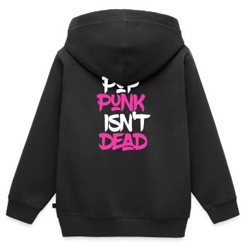 Le pop punk n’est pas mort - Le pop punk n’est pas mort - Sweat Premium à capuche zippé enfant bio - noir - Dos - AI Model Kid Male (0cm)