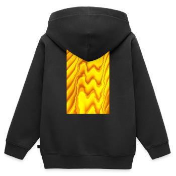 Im Fluss - Kinder Premium Organic Zip Hoodie - Schwarz - Hinten - AI Model Kid Male (0cm)