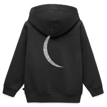 Mond Geschenk Halbmond Mondphasen Nachthimmel - Kinder Premium Organic Zip Hoodie - Schwarz - Hinten - AI Model Kid Male (0cm)