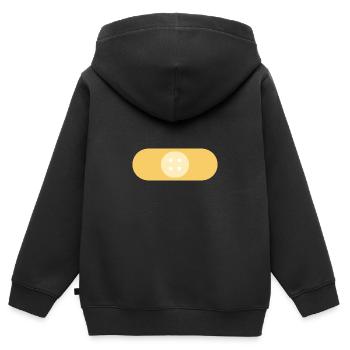 Patch Sweet Pastel Colors - Kids Premium Organic Zip-up Hoodie - black - Back - AI Model Kid Male (0cm)