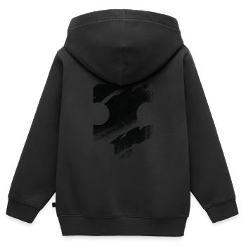 Puzzlestück Puzzle Rätsel - Kinder Premium Organic Zip Hoodie - Schwarz - Hinten - AI Model Kid Male (0cm)