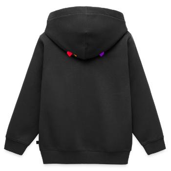 Gay Pride Herzen Gay Pride Flag LGBT - Kinder Premium Organic Zip Hoodie - Schwarz - Hinten - AI Model Kid Male (0cm)