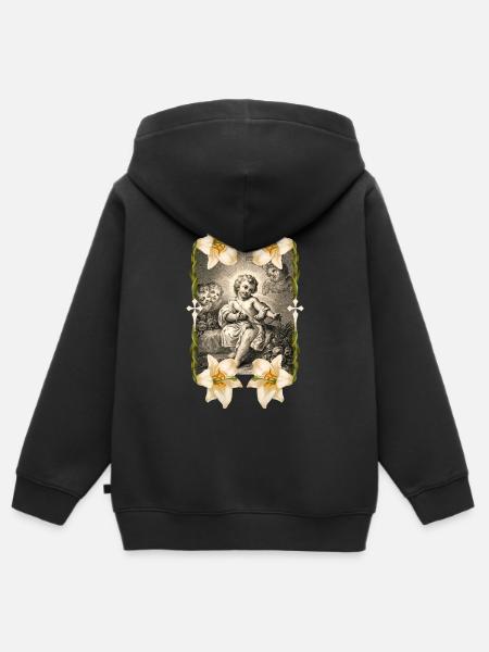 Kind-Jesus, Christkind, Jesus Christus - Kinder Premium Organic Zip Hoodie - Schwarz