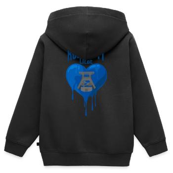 RUHRPOTT LIEBE RUHRGEBIET POTT ZECHE - Kinder Premium Organic Zip Hoodie - Schwarz - Hinten - AI Model Kid Male (0cm)