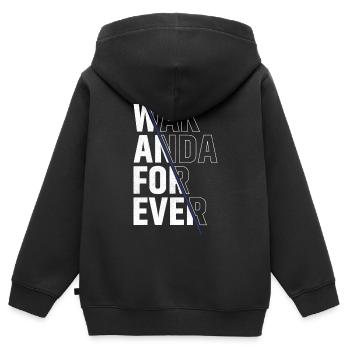 Wach Anda für immer - Kinder Premium Organic Zip Hoodie - Schwarz - Hinten - AI Model Kid Male (0cm)