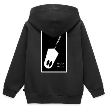Geist in der Kette - Kinder Premium Organic Zip Hoodie - Schwarz - Hinten - AI Model Kid Male (0cm)