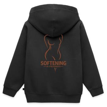 Guérison somatique Thérapie somatique - Sweat Premium à capuche zippé enfant bio - noir - Dos - AI Model Kid Male (0cm)