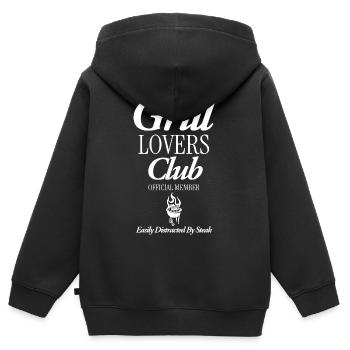 Griller - Sweat Premium à capuche zippé enfant bio - noir - Dos - AI Model Kid Male (0cm)