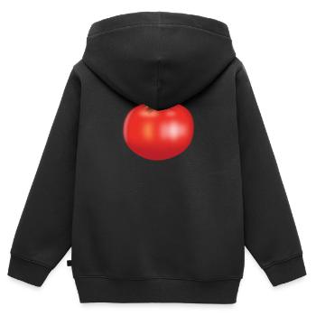 tomate - Sweat Premium à capuche zippé enfant bio - noir - Dos - AI Model Kid Male (0cm)
