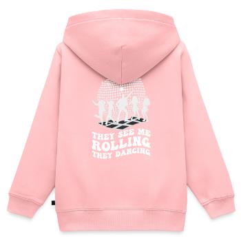 Retro Groovy Disco Ball Party Vintage Club Lifes - Kids Premium Organic Zip-up Hoodie - rose - Back - AI Model Kid Female (0cm)