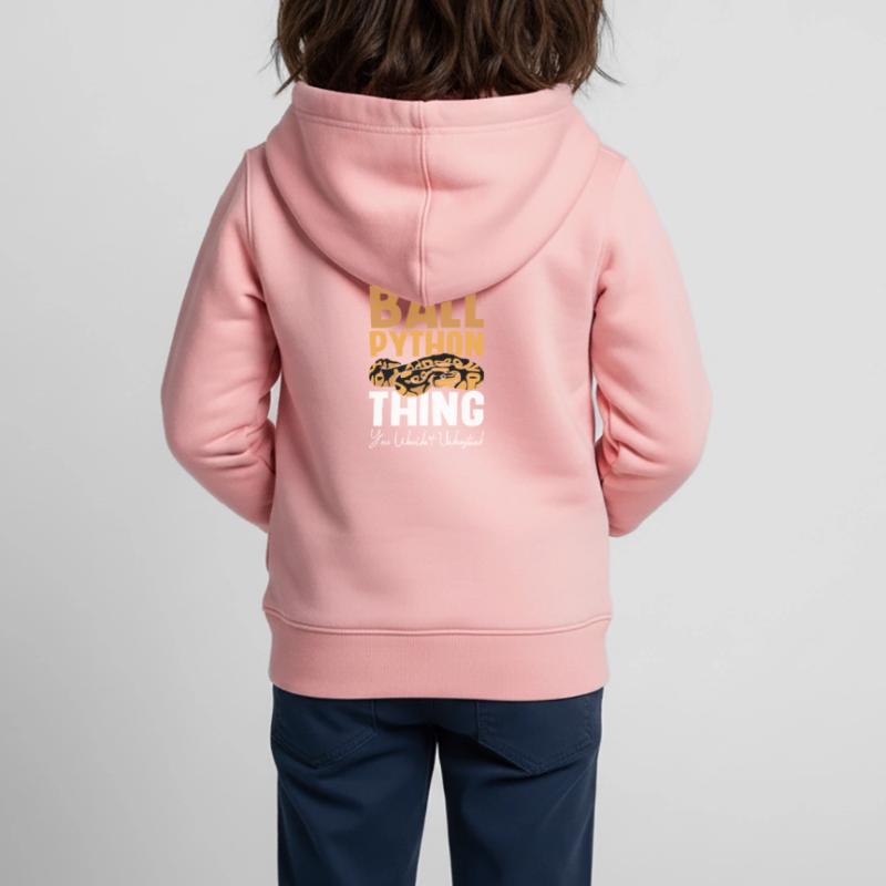 C’est un truc de python royal que vous ne comprendriez pas Sweat Premium à capuche zippé enfant bio