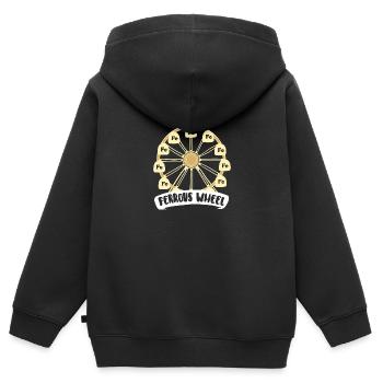 La grande roue de la chimie ! - Cadeau - Sweat Premium à capuche zippé enfant bio - noir - Dos - AI Model Kid Male (0cm)