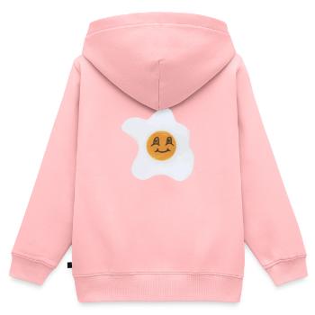 Happy Egg - Kids Premium Organic Zip-up Hoodie - rose - Back - AI Model Kid Female (0cm)