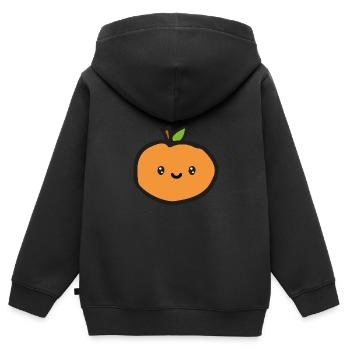 Orange - Kids Premium Organic Zip-up Hoodie - black - Back - AI Model Kid Male (0cm)