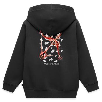 Negative Sagittarius - Kids Premium Organic Zip-up Hoodie - black - Back - AI Model Kid Male (0cm)