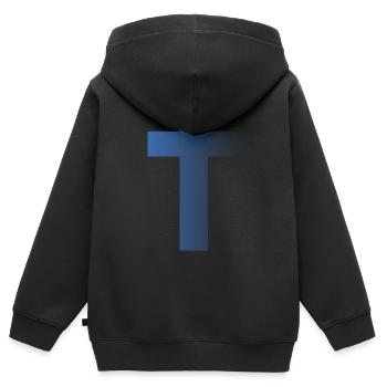 Jesus Christ God God - Kids Premium Organic Zip-up Hoodie - black - Back - AI Model Kid Male (0cm)