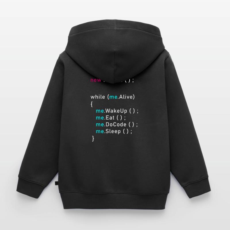 Person me = new Person (); Programmieren Code Java Kinder Premium Organic Zip Hoodie