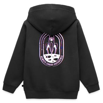 expérience de chaos à distance - CCC Congress Hacker RC3 - Sweat Premium à capuche zippé enfant bio - noir - Dos - AI Model Kid Male (0cm)