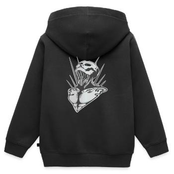 Skull - Kinder Premium Organic Zip Hoodie - Schwarz - Hinten - AI Model Kid Male (0cm)