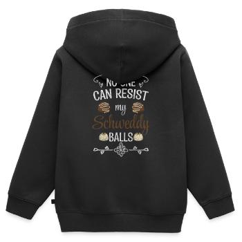 Dessert Kuchen Cookie Törtchen - Kinder Premium Organic Zip Hoodie - Schwarz - Hinten - AI Model Kid Male (0cm)
