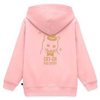Catch you later - Kids Premium Organic Zip-up Hoodie - rose - Back - AI Model Kid Female (0cm)