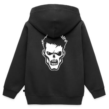 Zombie Untoter Halloween Horror - Kinder Premium Organic Zip Hoodie - Schwarz - Hinten - AI Model Kid Male (0cm)