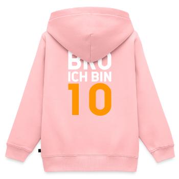 10. Geburtstag 10 Jahre - Kinder Premium Organic Zip Hoodie - Rosa - Hinten - AI Model Kid Female (0cm)