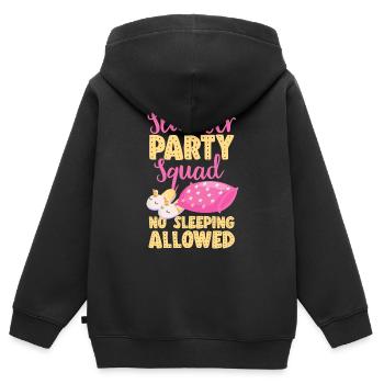 Soirée pyjama pyjama soirée pyjama - Sweat Premium à capuche zippé enfant bio - noir - Dos - AI Model Kid Male (0cm)