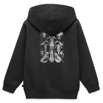 Thoracostraca Panzerkrebse, Kunstformen der Natur - Kinder Premium Organic Zip Hoodie - Schwarz - Hinten - AI Model Kid Male (0cm)