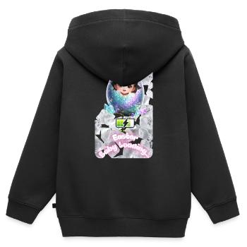 Easter Bud Baby Egg Explosion - Kids Premium Organic Zip-up Hoodie - black - Back - AI Model Kid Male (0cm)
