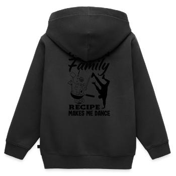 Recette familiale Joy Kitchen - Sweat Premium à capuche zippé enfant bio - noir - Dos - AI Model Kid Male (0cm)