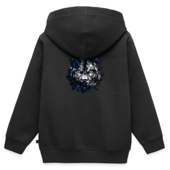 Antarktis - Kinder Premium Organic Zip Hoodie - Schwarz - Hinten - AI Model Kid Male (0cm)