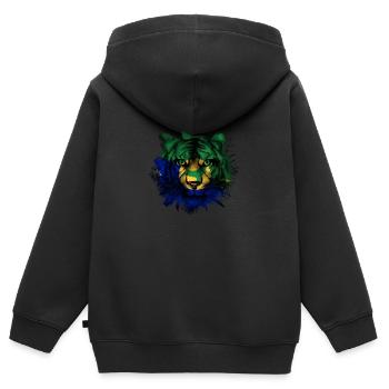 Christmas Island - Kids Premium Organic Zip-up Hoodie - black - Back - AI Model Kid Male (0cm)