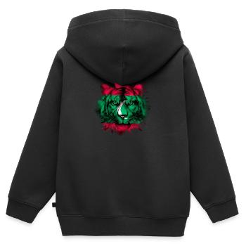 Malediven - Kinder Premium Organic Zip Hoodie - Schwarz - Hinten - AI Model Kid Male (0cm)