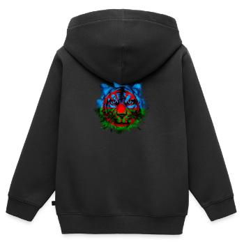 Roma - Kids Premium Organic Zip-up Hoodie - black - Back - AI Model Kid Male (0cm)